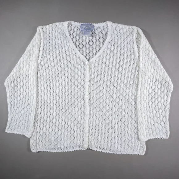 White Crochet Tops